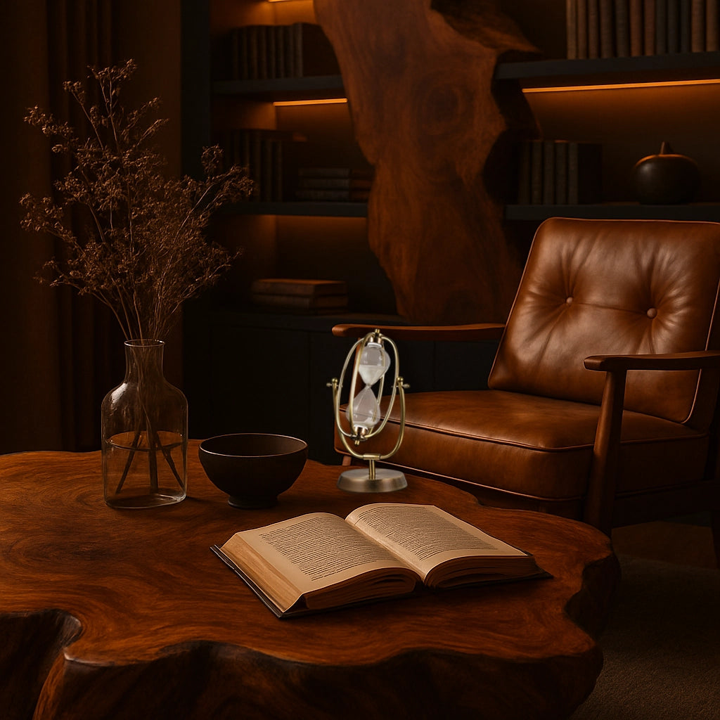⏳ Sablier rotatif décoratif – 30 minutes d’équilibre et de contemplation
