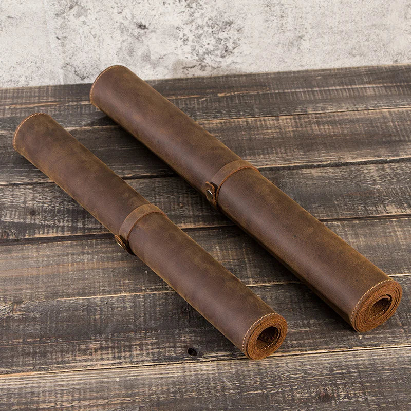 🖋️ Distressed Leather Desk Mat – Vintage Warmth &amp; Refined Surface