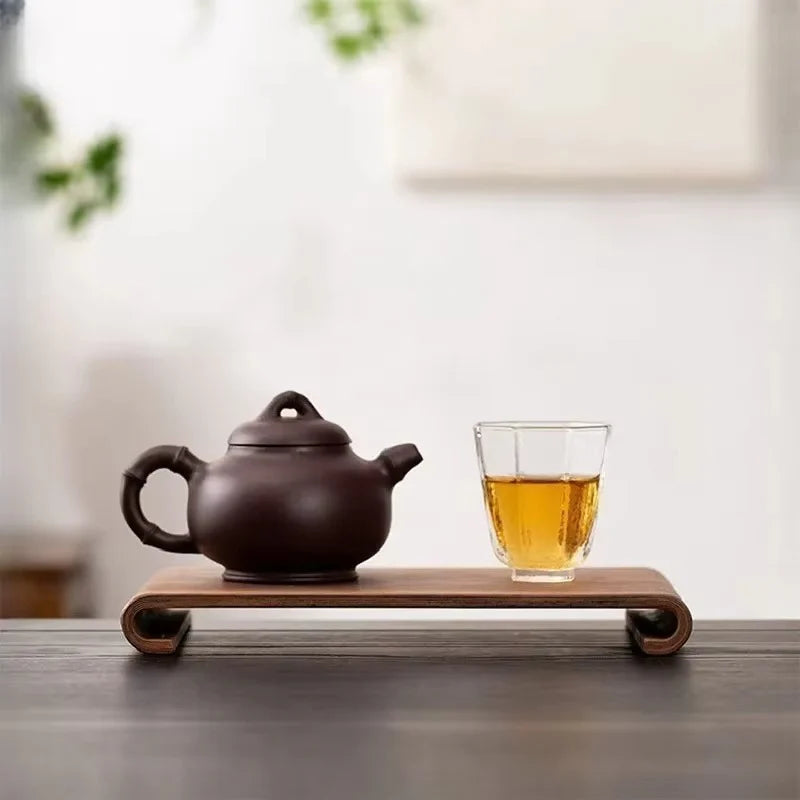 🍵 Walnut Wood Tray – For tea, gesture, or presentation