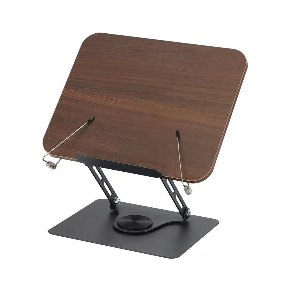 Support de lecture en bois rotatif – Confort ergonomique & design