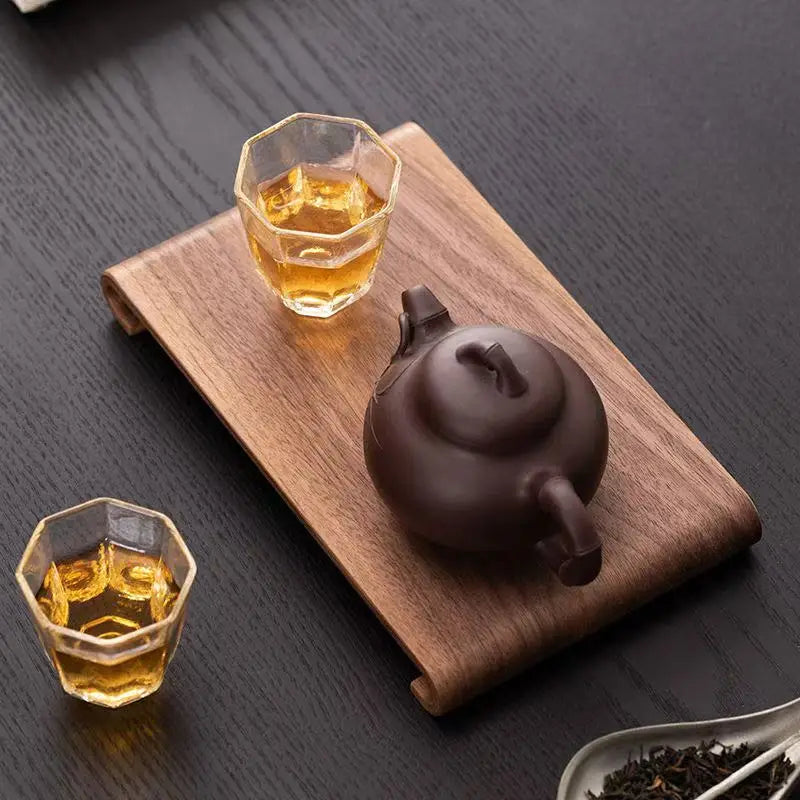 🍵 Walnut Wood Tray – For tea, gesture, or presentation