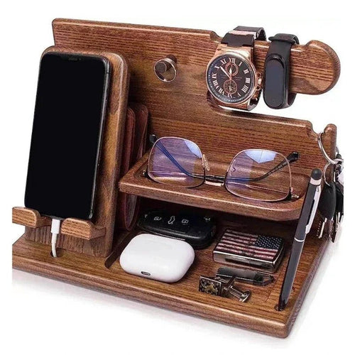 Organiseur de bureau en bois – Élégance fonctionnelle pour les essentiels du quotidien - Mylittlestudio