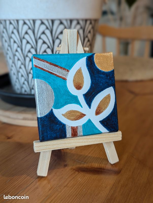 🎨 Mini wooden easels &amp; small canvases – For painting, giving as a gift or marveling