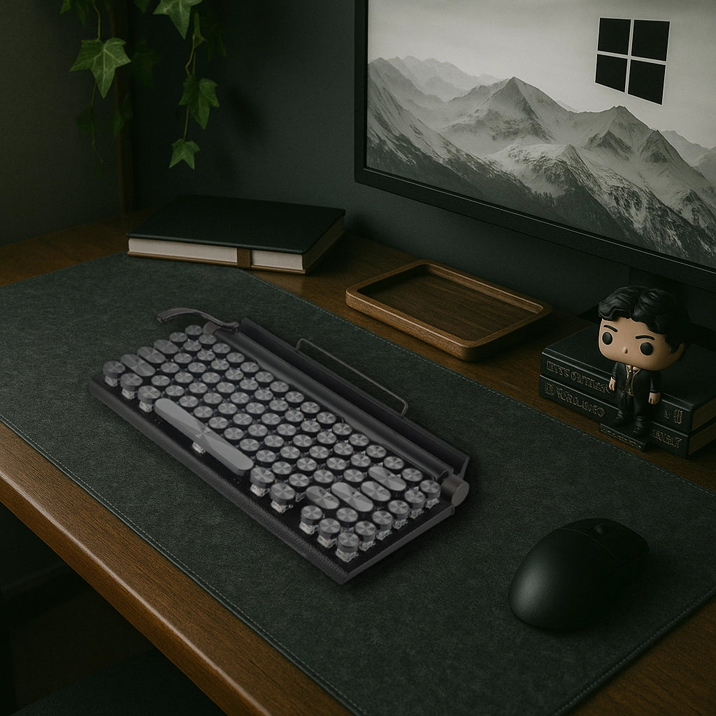 ⌨️ Clavier mécanique rétro – Tactilité vintage & performance moderne