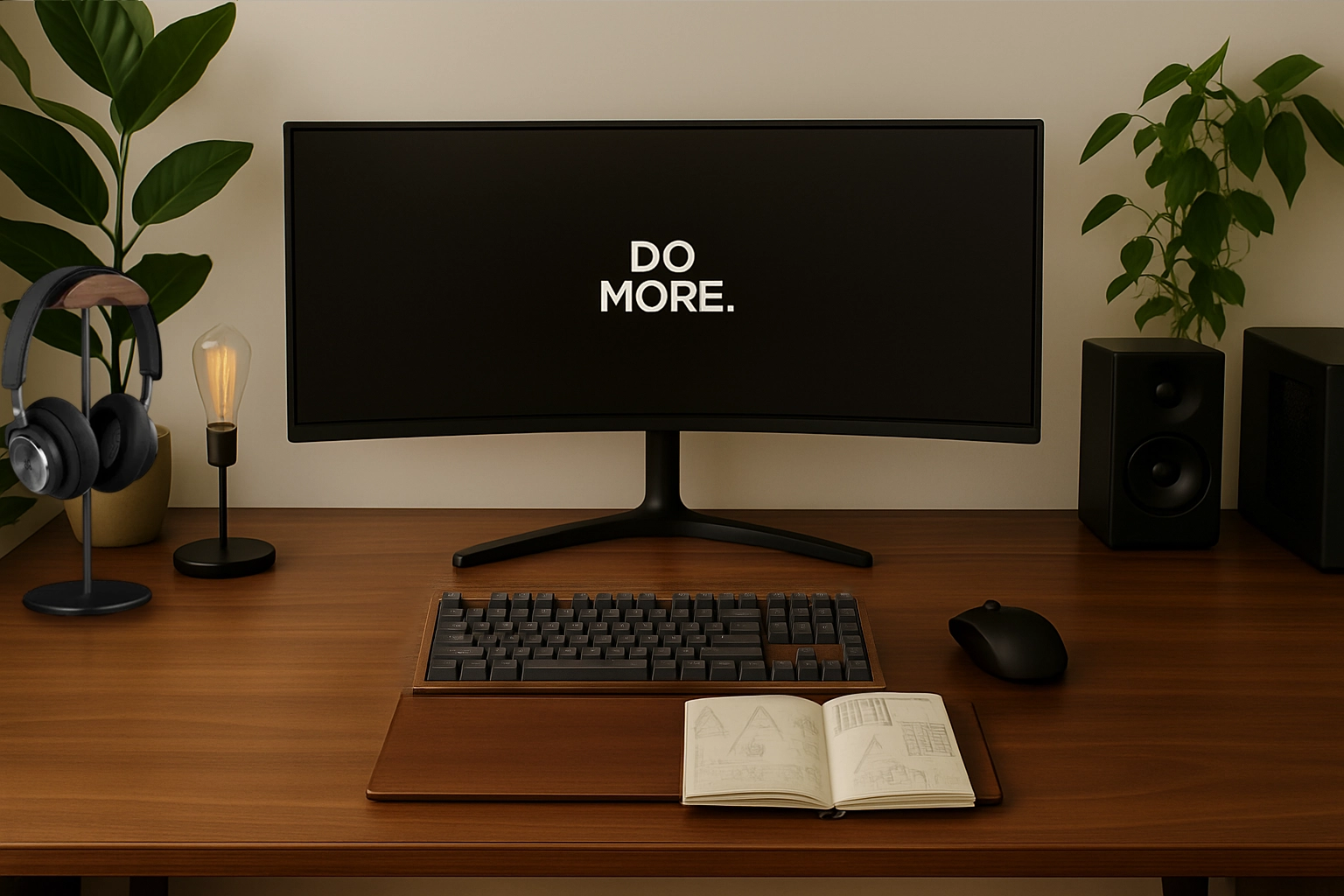 🎧 Support casque bois & métal – Design sculpté & fonctionnalité élégante